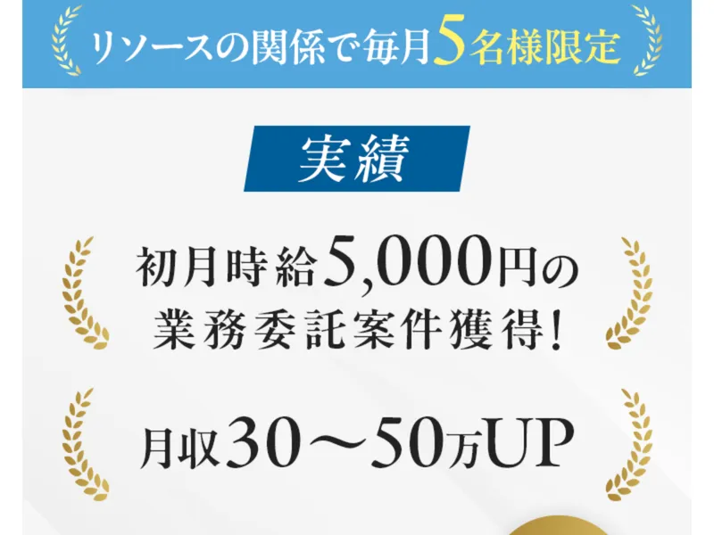 副業ブートキャンプの講座内容を紹介するセクション