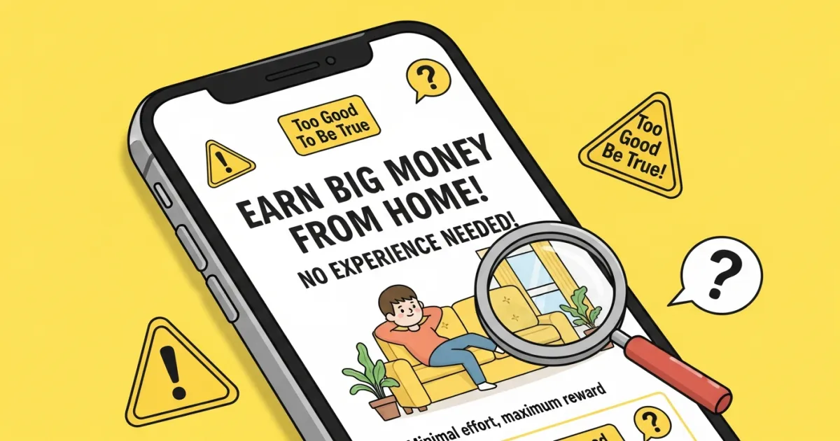 おうちでダラダラ副業は詐欺？LINEに登録してみた結果